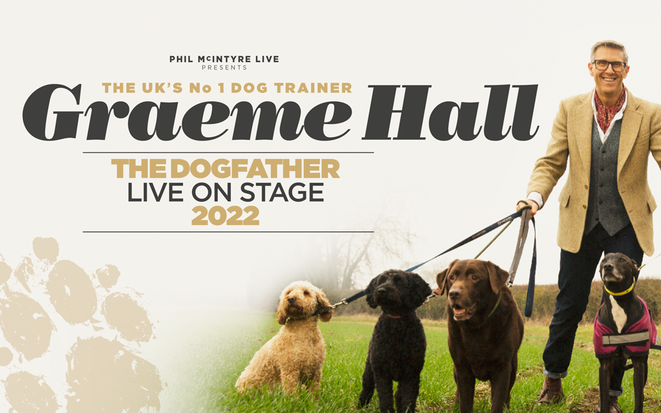 Graeme Hall Graeme Hall The Dogfather poster, Graeme is pictured walking lots of dogs