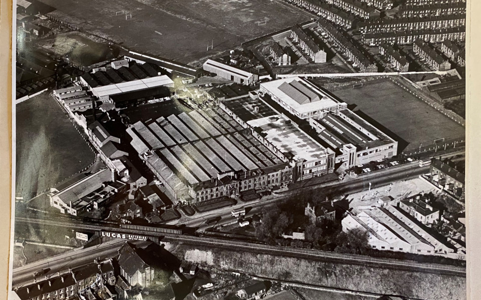 Waddingtons Factory Aerial view of the Waddingtons Factory, Wakefield Road Leeds