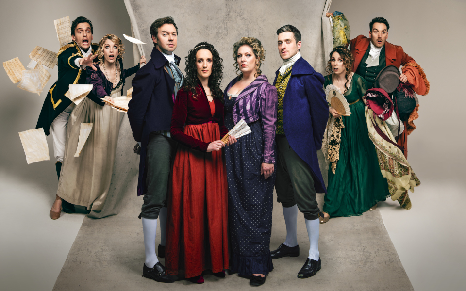 Austentatious Austentatious cast wearing regency clothing