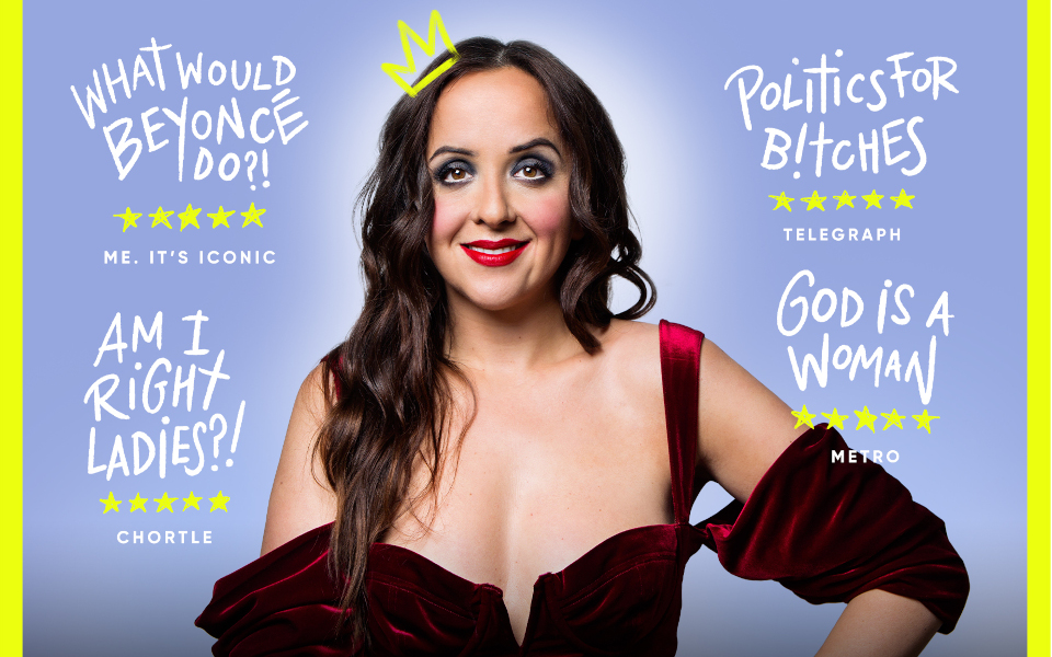 Luisa Omielan Luisa Omielan with the names of her four hit shows around her