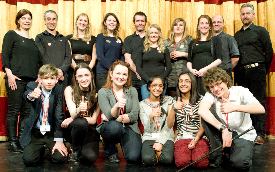 2014 Planning Group for CFL Two rows of people smiling at the camera