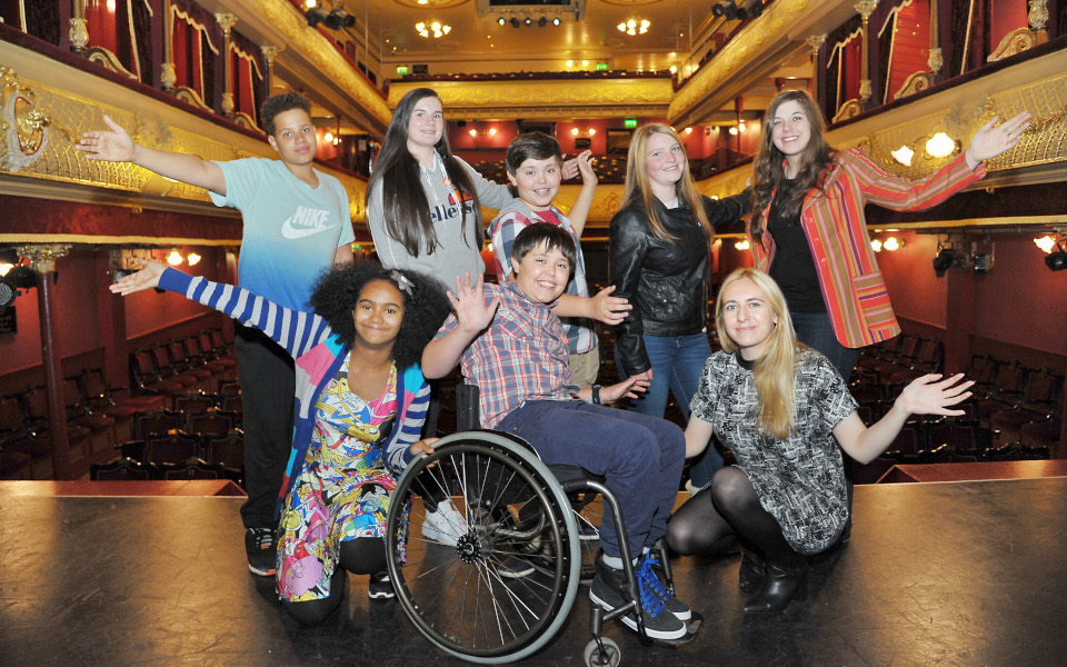 CFL Planning Group 2016 A group of young people on the City Varieties stage